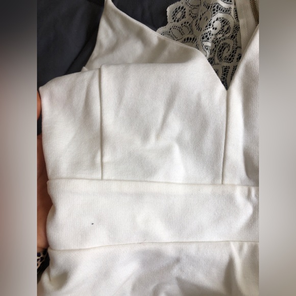 Dainty Hooligan White Layered Dress with Lace - Picture 5 of 5